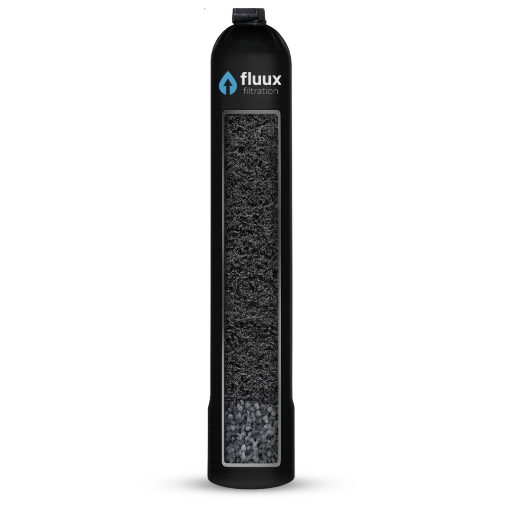 Whole home water filtration system installed in California home removing sediment and impurities